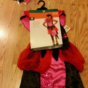 Vogue Devil Girls Halloween Costume    Size: Medium    Brand New